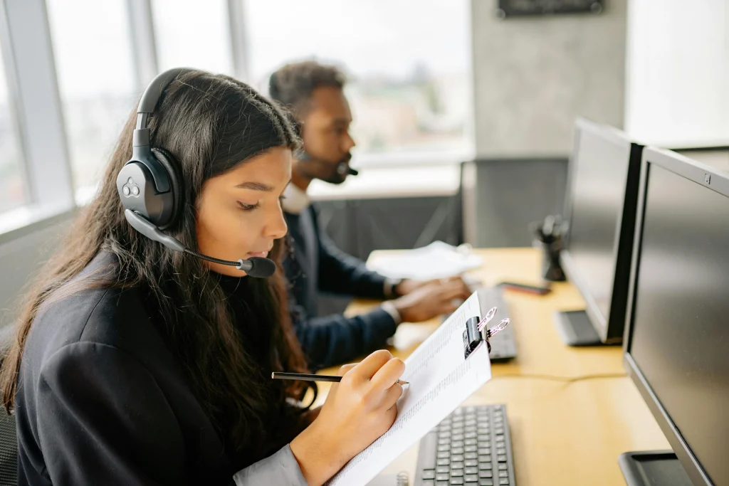 Professional outsourced call center agents handling customer service and business support operations in the Philippines