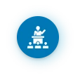Step 2 icon representing recruitment, onboarding, and workforce integration for dedicated outsourcing teams