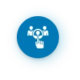 Step 3 icon representing dedicated staff management, daily reporting, and outsourced workforce training